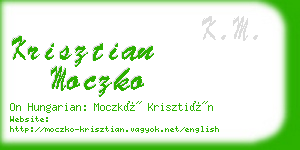 krisztian moczko business card